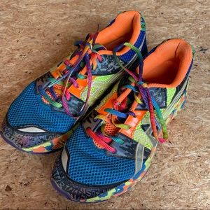 asics rainbow running shoes